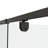 3842" W X 71" H Piovt Swing Glass Shower Door,Pivot Frame Sliding Shower Door With 1/4"(6Mm) Clear SGCC Tempered Glass,Matte Black Finish Shower Doors,Reversible Installation-124947371