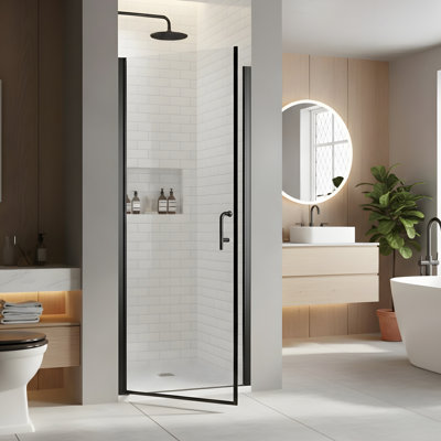 Porte de douche pivotante simple à panneau pivotant l 34 po x H 72 po