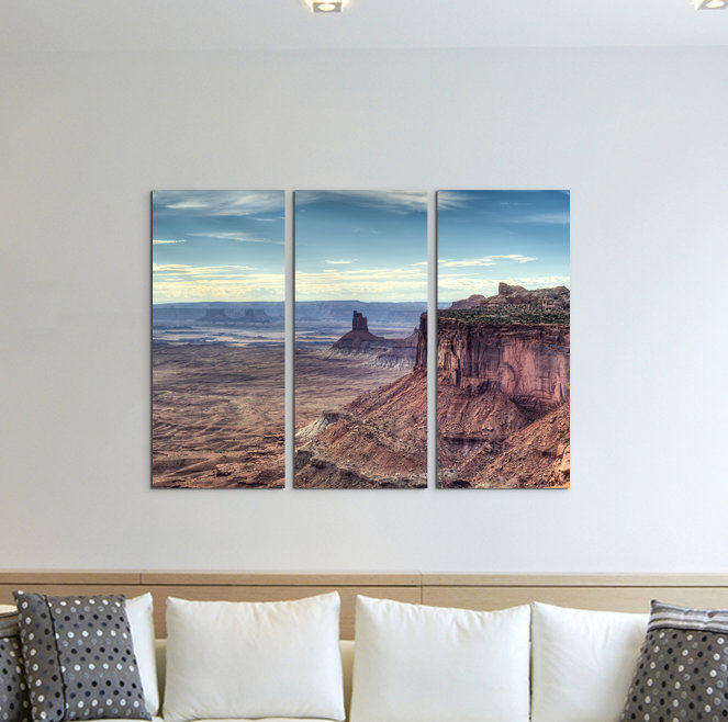 3-tlg. Leinwandbilder-Set Felsen im Canyonlands Nationalpark, Utah, USA