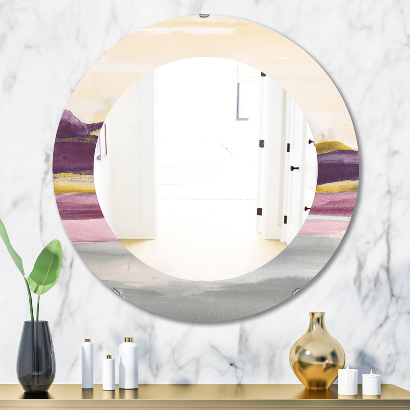 Miroir mural peint Painted Landscape II, L 20 po x H 30 po