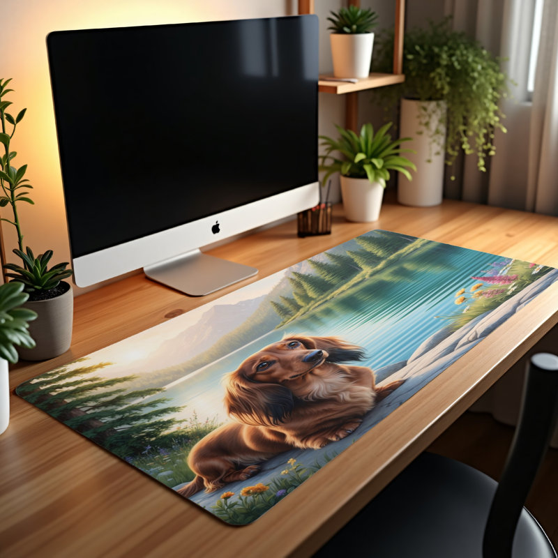 Polyester Desk Pad, 14.4x12.1