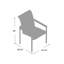 Tivoli Stacking Teak Patio Dining Arm Chair-4061029-10047922