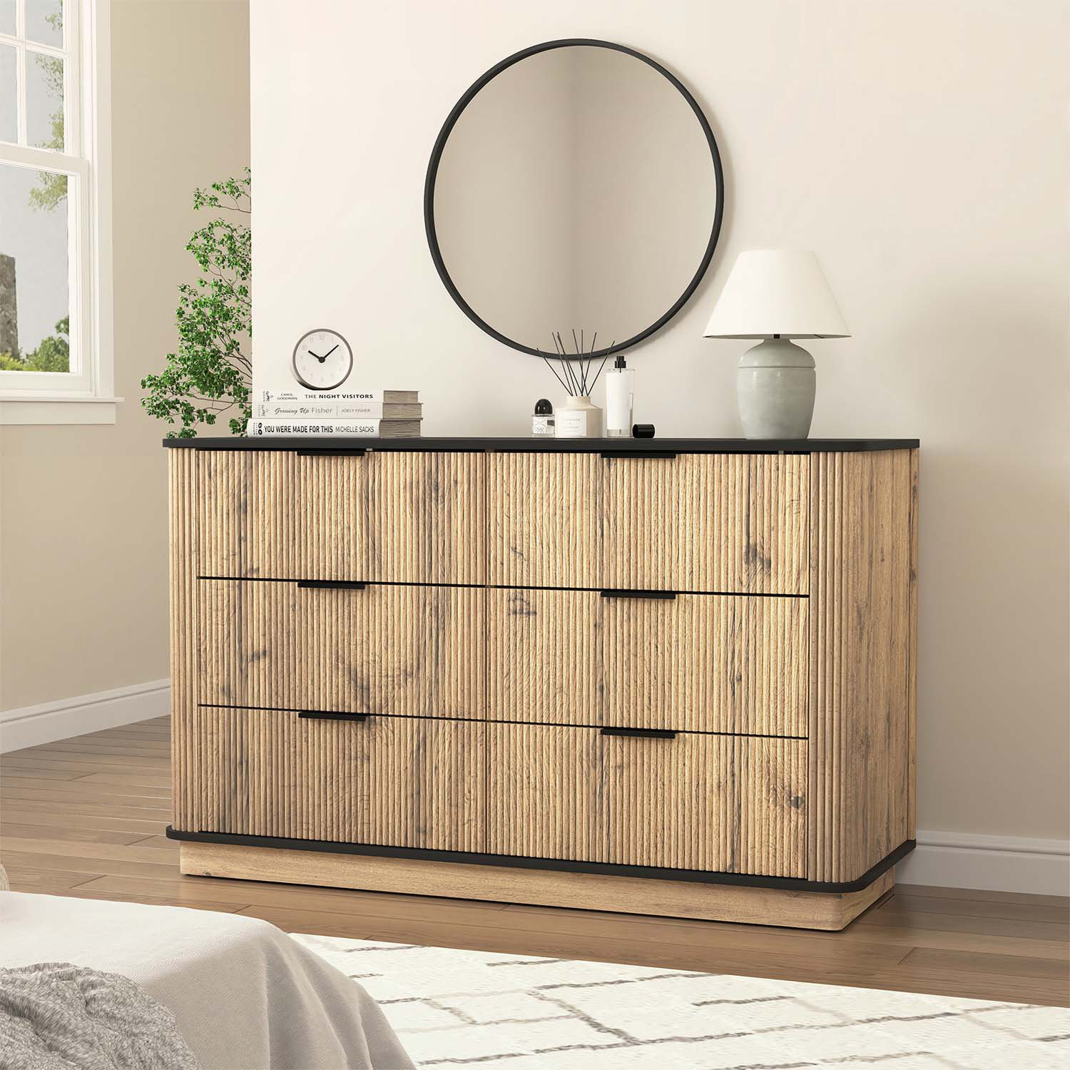 Latitude Run® Modern Multi-functional Six-drawer Cabinet | Wayfair