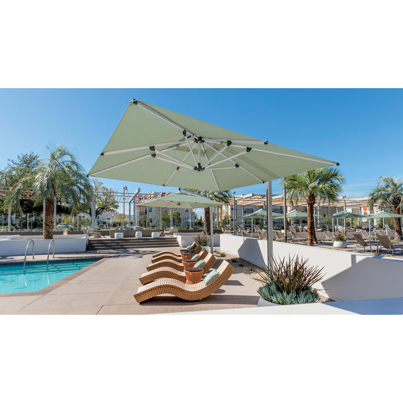 Orion 10' Square Cantilever Sunbrella Umbrella