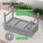 Elevated Garden Bed Planter Box 39.5''W x 25.7''H Premium Poly Elevated Planter Stand-2077052312-1963533990
