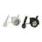Roman Numeral Metal Mechanical Tabletop Clock with Alarm-1596623410