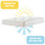 Orthopaedic Dual Season Winter Summer Tufted Mattress, 25cm/10 Inch Deep, Memory foam Winter side, Cooltocuh Cover both side, Reversible With Handle, Dual Sided Bed Mattress for Back Support & Pressure relief.-441076132
