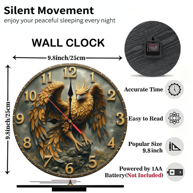 Golden Eagle Clock