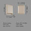 Applique murale moderne 7,8 po pour la chambre à coucher et le porche - intensité variable, imperméable à l'eau, blanc chaud 14 W 3000 K, couleur cappuccino intérieur / extérieur