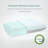 Standard Size Cooling Gel Memory Foam Bread Pillow - Extra Soft and Supportive, Removable Washable Cover for All Sleepers Set of 2-120836183