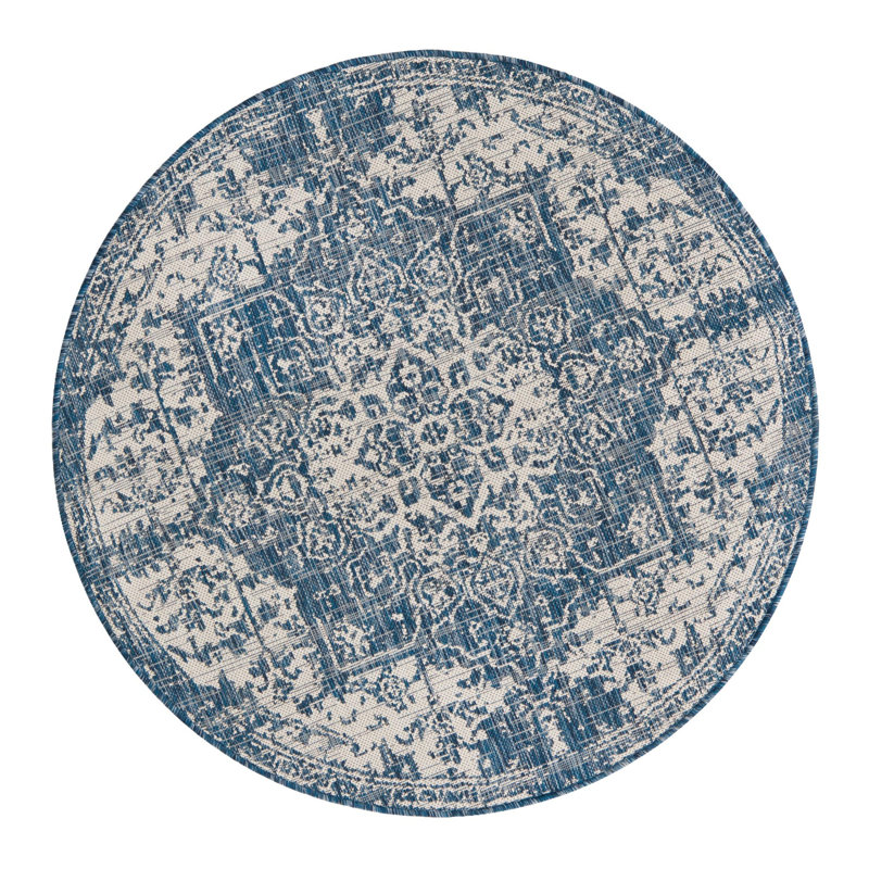 Jill Zarin Dubai Indoor/Outdoor Rug, Round 4'1"