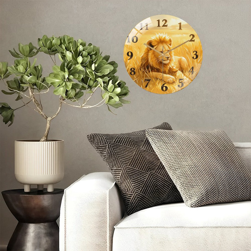 Horloge murale Lion