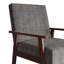 Chaise d'appoint en lin gris clair-590589699