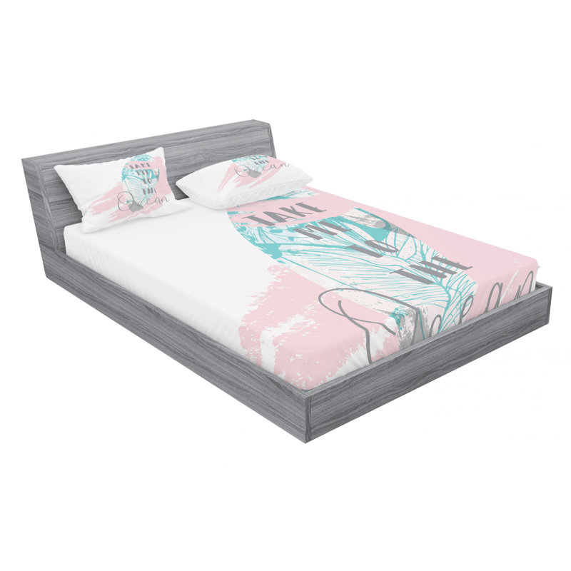 Microfiber Sheet Set, Queen Sheet Set with Fitted Sheet