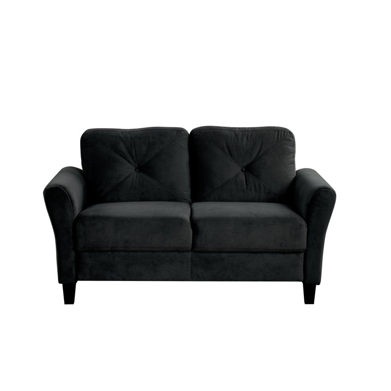 Canapés et canapés modulaires confortables pour le salon, la chambre, le bureau, les petits espaces, Noir, Noir