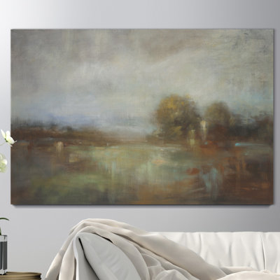 « painters land iii », peinture sur toile tendue