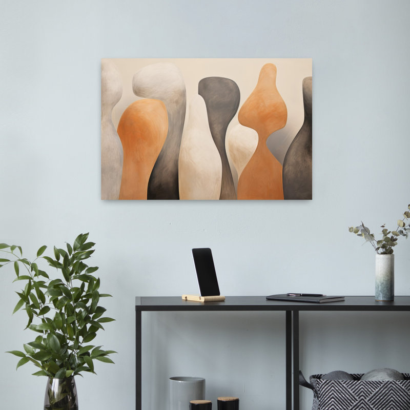 Art contemporain, art contemporain abstrait, H 16 po x l 24 po