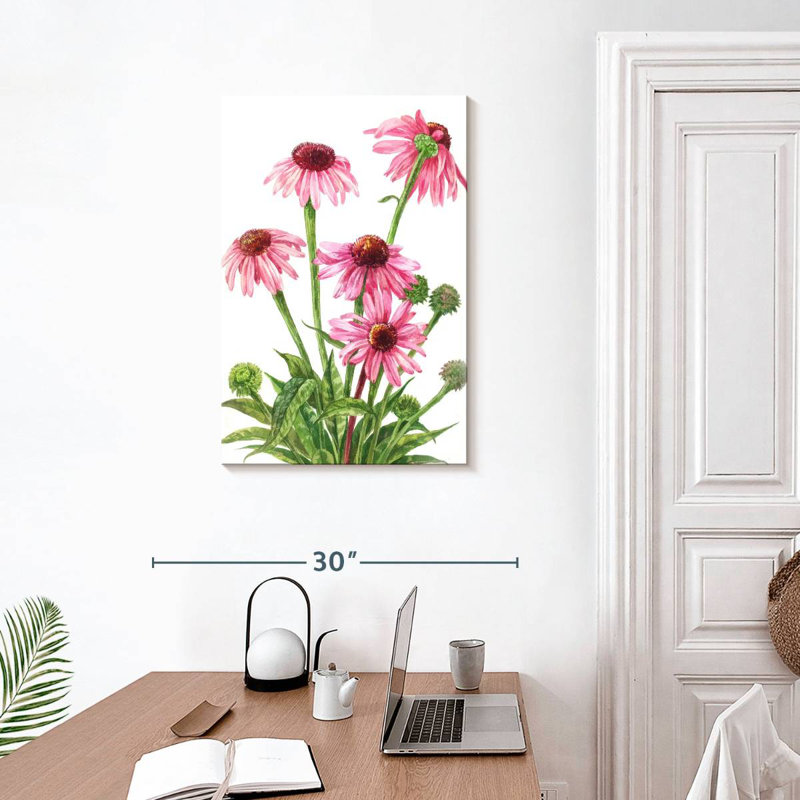 Harnek Echinacea Flower Cluster, 30" H x 20" W