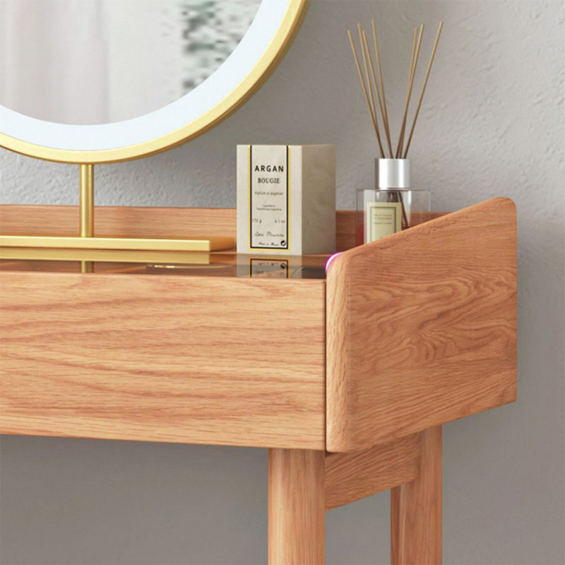 Makeup Vanity with Light mirror,1 drawers
