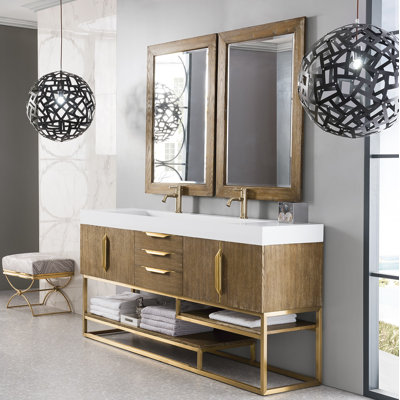Samorah 72" Double Bathroom Vanity Set