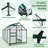 6x10 FT Walk-in Greenhouses for Outdoors, Polycarbonate Greenhouse with PC Panels, Greenhouses for Outdoors for Yard, Garden, Hobby-120704878