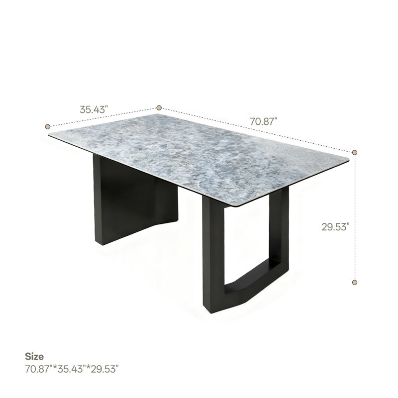 Table de salle à manger 70,87 po