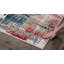 Tapis à motif abstrait bleu / rouge 4 pi x 6 pi (3 pi 9 po x 5 pi 6 po) Branch Branch Mehr - Tapis contemporain, à poils moyens et résistant aux taches-222816346