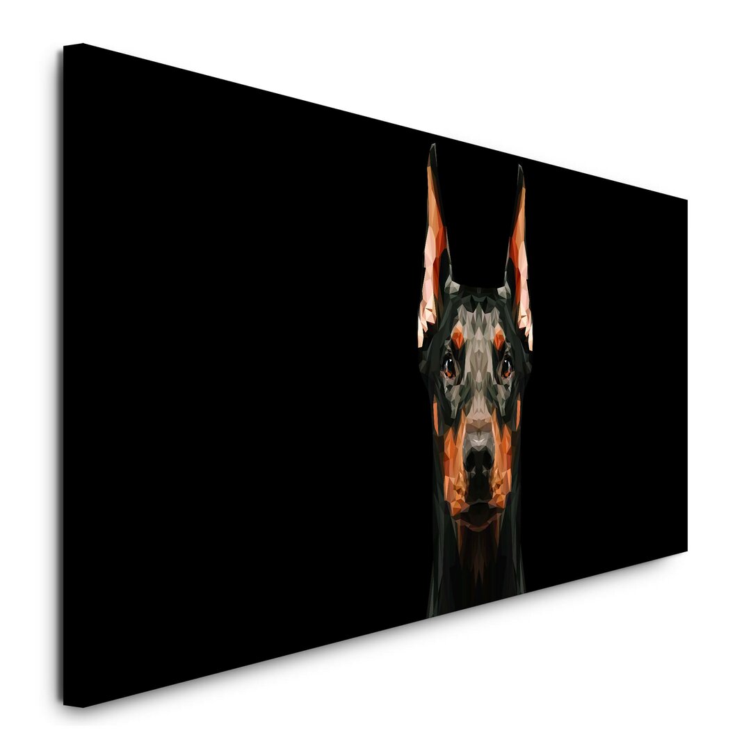 Leinwandbild Dobermann Hund