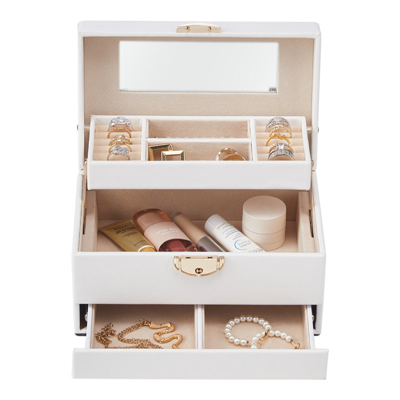 PU Leather Jewellery Box + Drawers