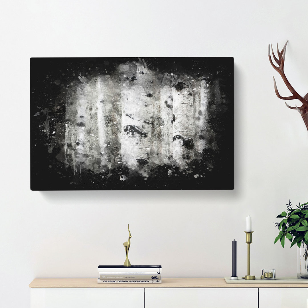 Silver Birch Tree Forest - Wrapped Canvas