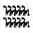 2-1/5in. x 2-1/8 in. Oil-Rubbed Bronze Jumbo Hinge Pin Door Stop Value Pack (10 per Pack)-88584688
