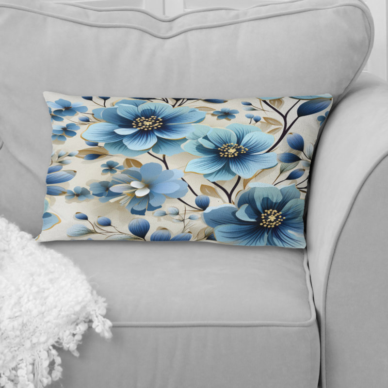 Housse et insert de coussin rectangulaire en polyester 
