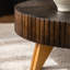 Table basse de 35,4 po. Pieds en bois massif et surface élégante. Pour le café, la décoration, la lecture. Table ronde offerte. Idéal pour la décoration. Garantie-897871586