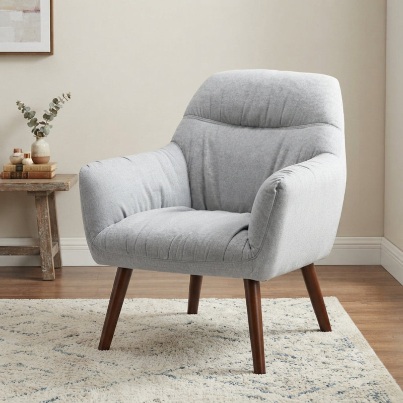 Fauteuil rembourré 30,31 po, Jaune