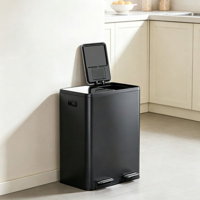 Stainless Steel Recycling Bin - 60 L