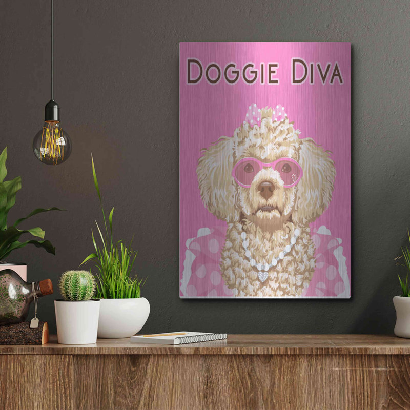 «Doggie Diva» par Debbie Gray, H 16 po x l 12 po