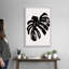 «Black Leaf», art mural sur toile-326613602-326613624