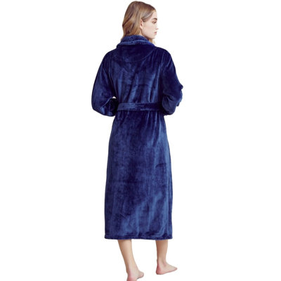 Vasco Fleece Girl / Woman+ Mid-Calf Bathrobe with Pockets