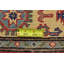 Tapis en laine rouge 3 pi 3 po x 5 pi 5 po one-of-kind à la main-noué la new age Alayna