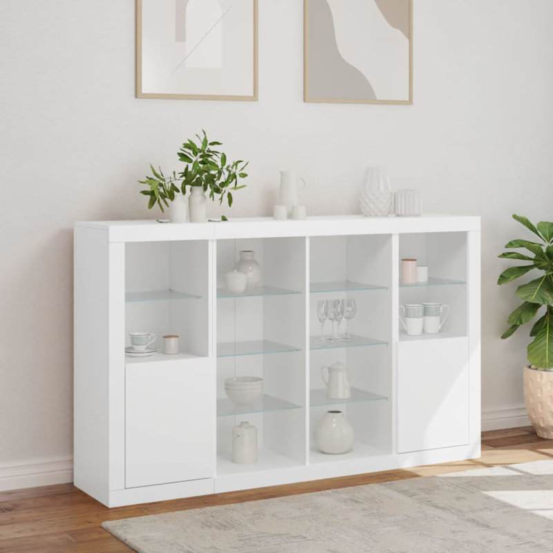 Azyra 163cm Sideboard, White