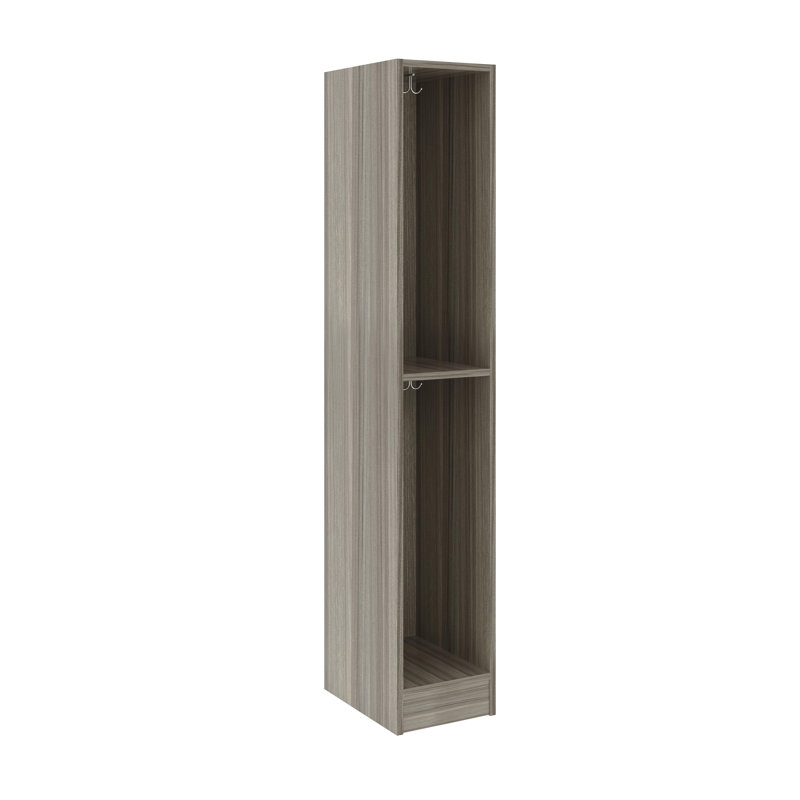 Armoire de salle de classe simple à deux compartiments, Shadow Elm