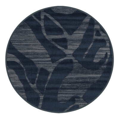 Machine Washable Abstract Gray Area Rug