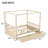 Wooden Canopy Bed with Storage Drawers-2097561014-2097561016