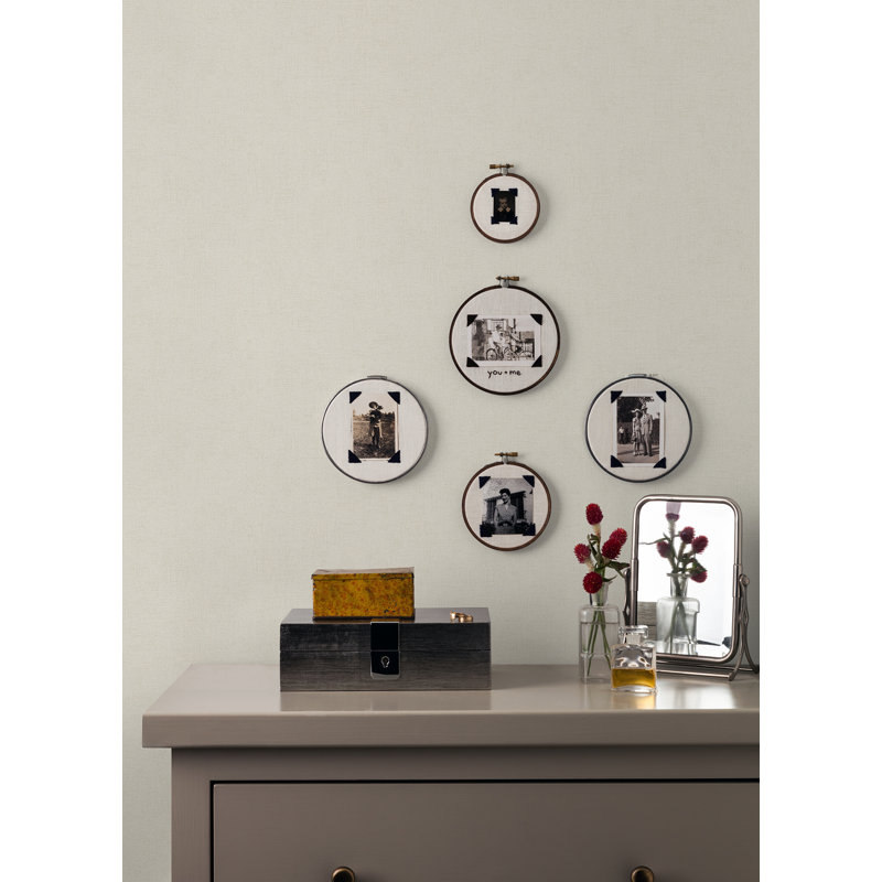 Rouleau de papier peint L 33 pi x l 20,9 po Tharp, Crème