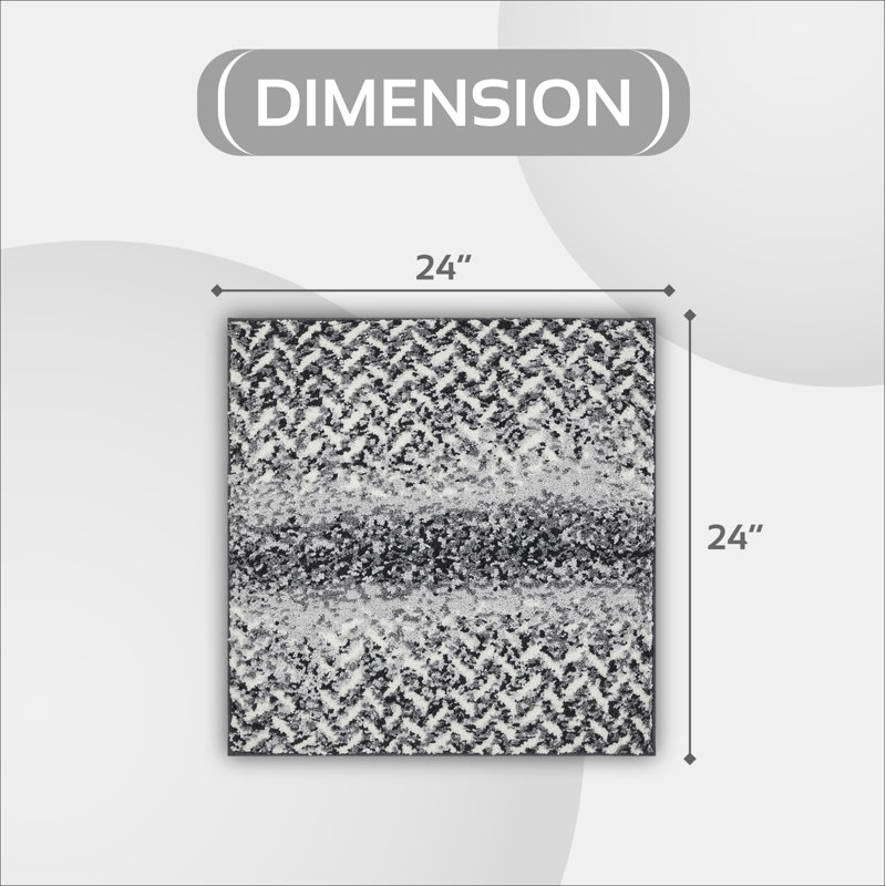 Kynnidi Collection Kitchen Mat &  Non-Slip Backing Bath Rugs, Gray