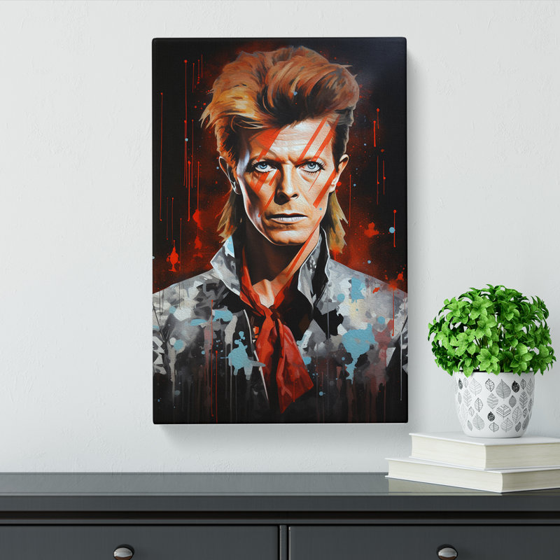 David Bowie Hard Edge - Wrapped Canvas, 50cm H x 35cm W x 3cm D