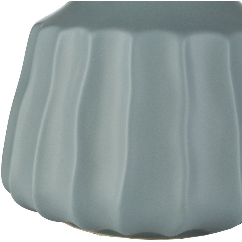 Ivory 17'' Ceramic Table Vase, Pale Blue