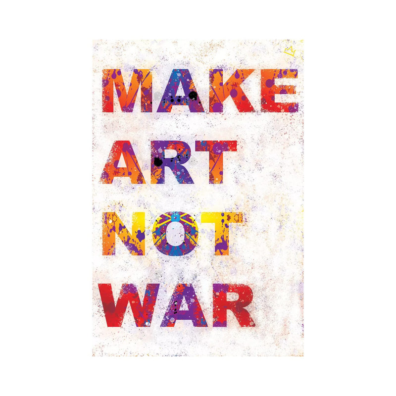 Make Art - Print on Canvas, 30.48cm H x 20.32cm W x 1.91cm D, Wrapped Canvas