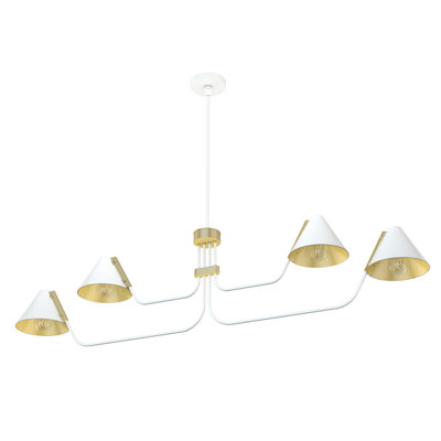 Grove Isle 4 - Light Unique Geometric Chandelier