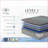 Mattresses | Restonic Comfort Care 14\" Euro Top Hybrid Mattress, Pocketed Coil, Plush Queen | Foam | Grey+Blue-914628889-914628885